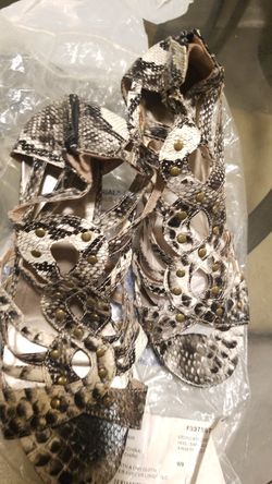 New snake skin heels