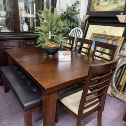30% SALE! Table, 4Chairs And Bench