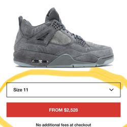 NIKE X KAWS Jordan’s Retro 4 