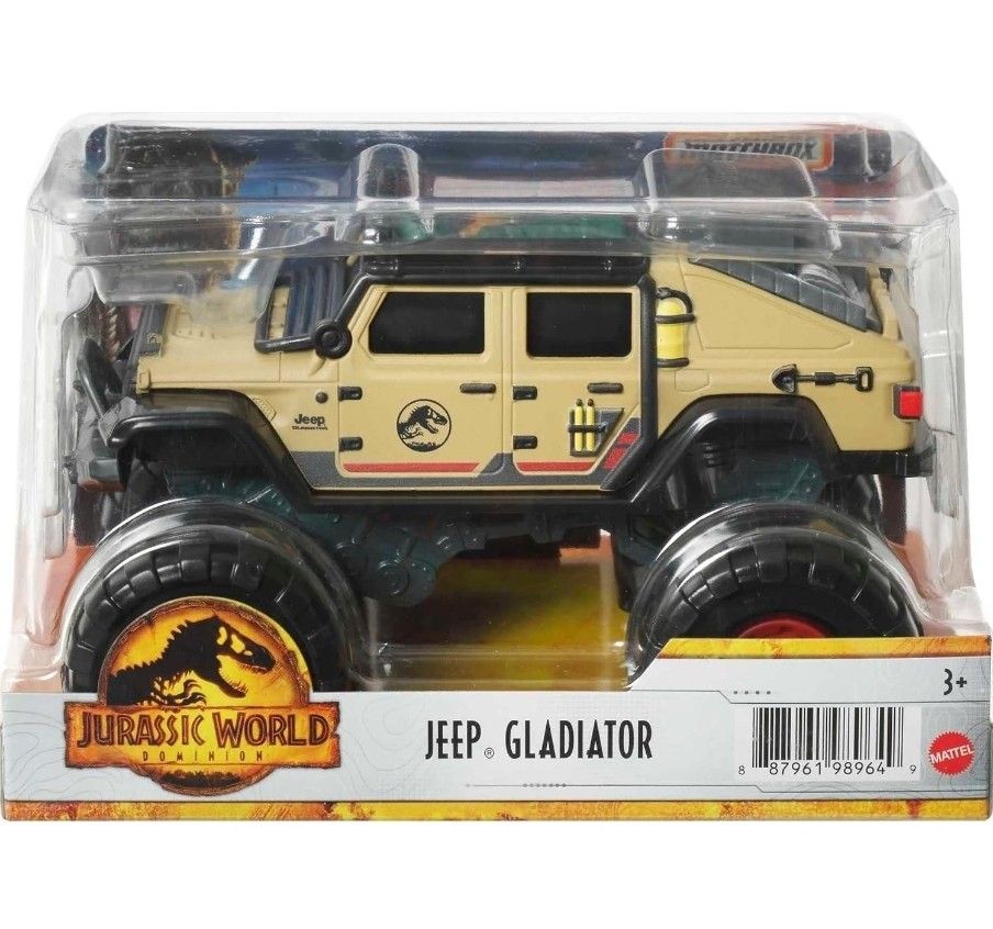 Matchbox Jurassic World Dominion Jeep Gladiator 1:24-Scale (BRAND NEW)