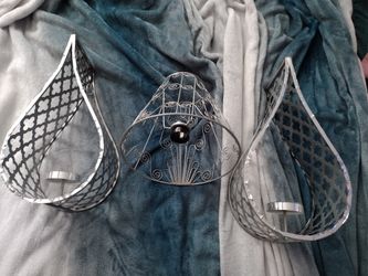 3 PC Teardrop Candle Holder Lamp Shade