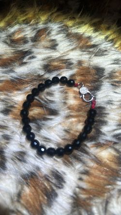 Onyx bead bracelet