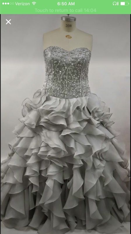 Size 20W Platinum wedding Gown
