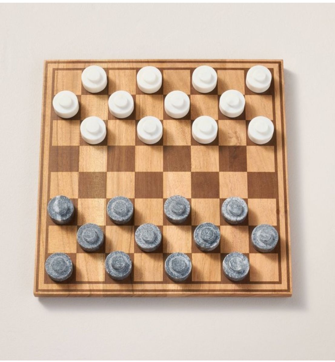 Wood & Marble Checkers Board Game from Hearth & Hand