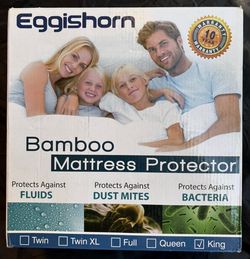 [BNIB] Eggishorn Premium Bamboo Mattress Protector - King Size Waterproof