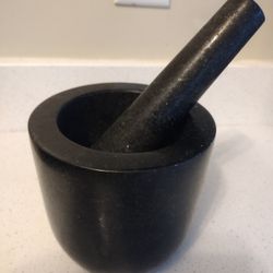 Natural Granite Mortar and pestle