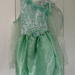 Tinkerbell Halloween Costume Disney Play Dress Up Girl 