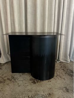 CARA \ DAVIDE Calandra Sculptural Iron Side Table – Made in Italy