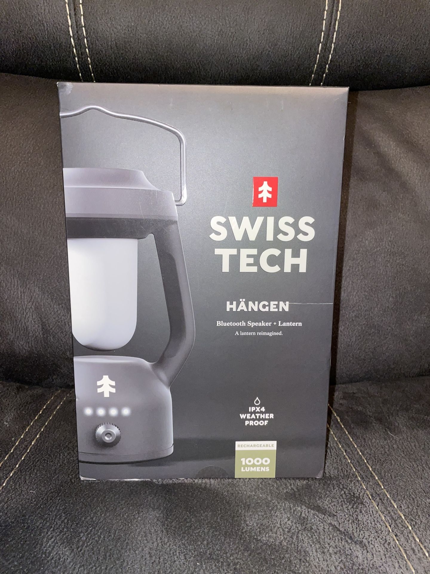 Swiss Tech Rechargeable LED Lantern with Bluetooth Speaker