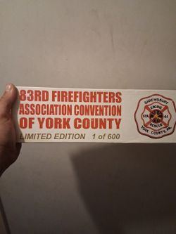 83rd Annual Firefighters Of York Collectiable Toy Truck (Never Taken Out Of Box) (Edition Number 1)
