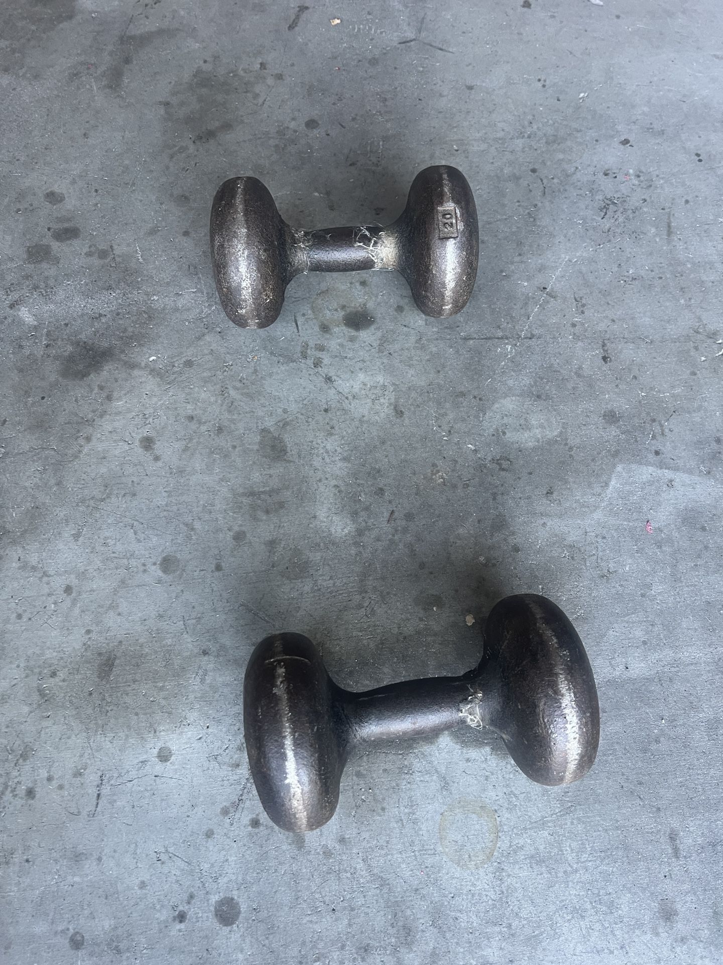 2 - 20 Lb Dumbbells