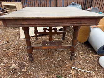 Antique Dining Table Wood
