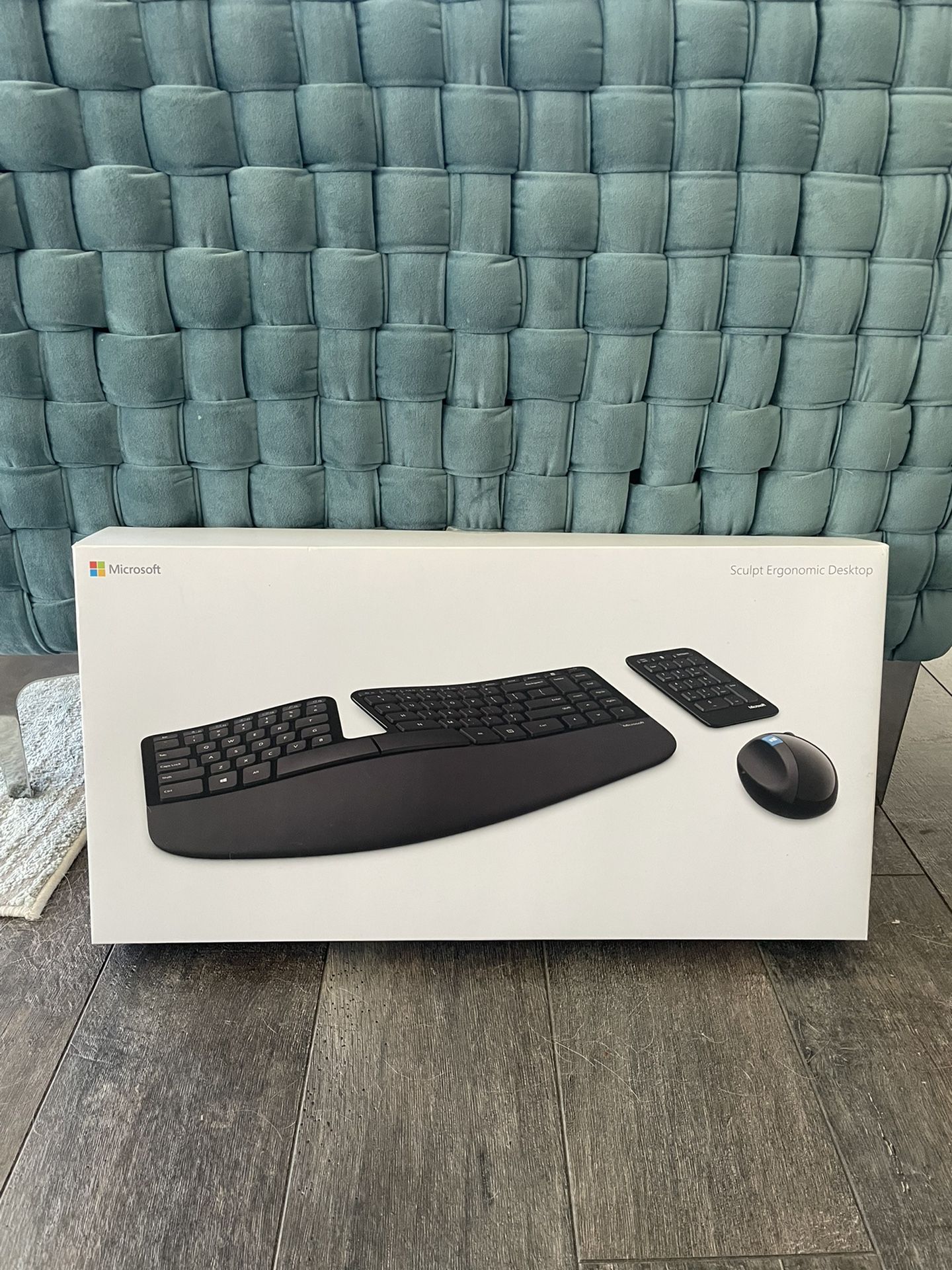 Miscrosoft Ergonomic Wireless Keyboard, Mouse, and Number Pad