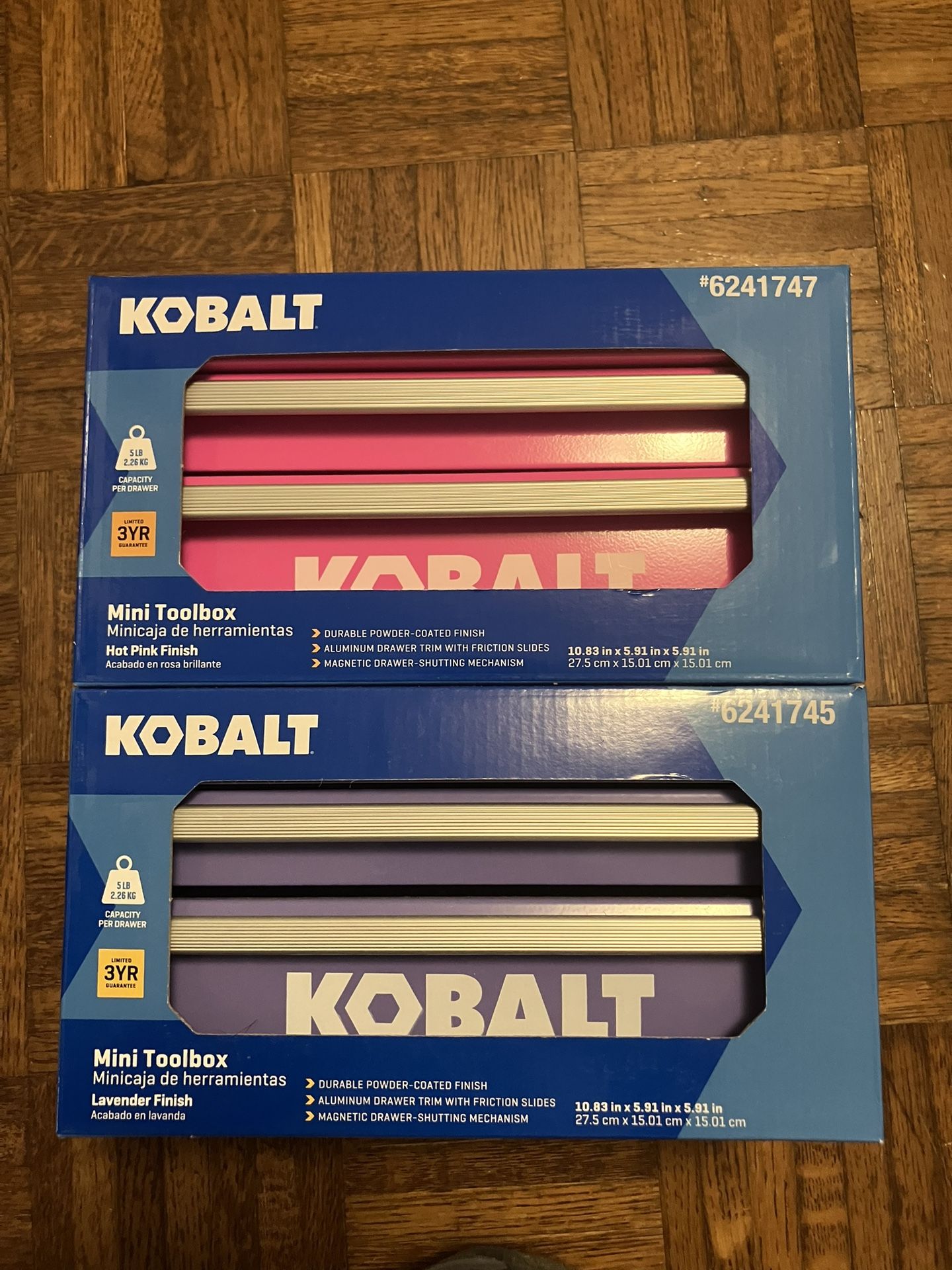 Kobalt Mini Toolbox lot of 2 Lavender and Hot  Pink 1 of each Pickup in Beverly 