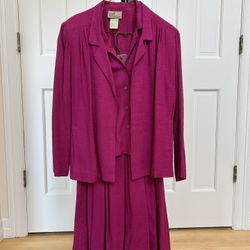 JAFF by Carol Anderson – 4-Piece Dark Pink Set