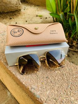 1971 Square NEW RayBan Sunglasses original Ray Ban