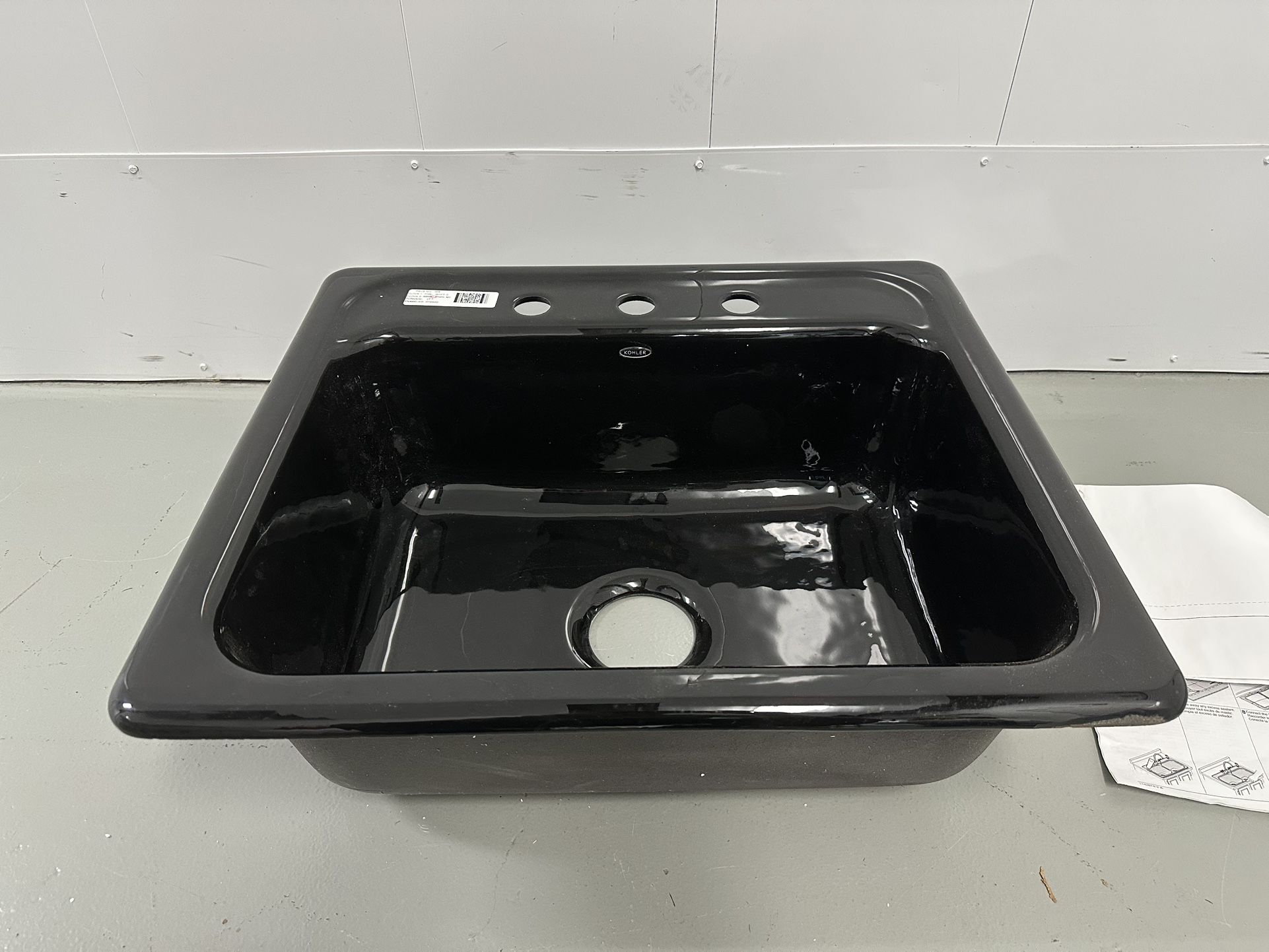 Kohler Mayfield Drop-In Cast Iron Sink 25"x22" - Brand New