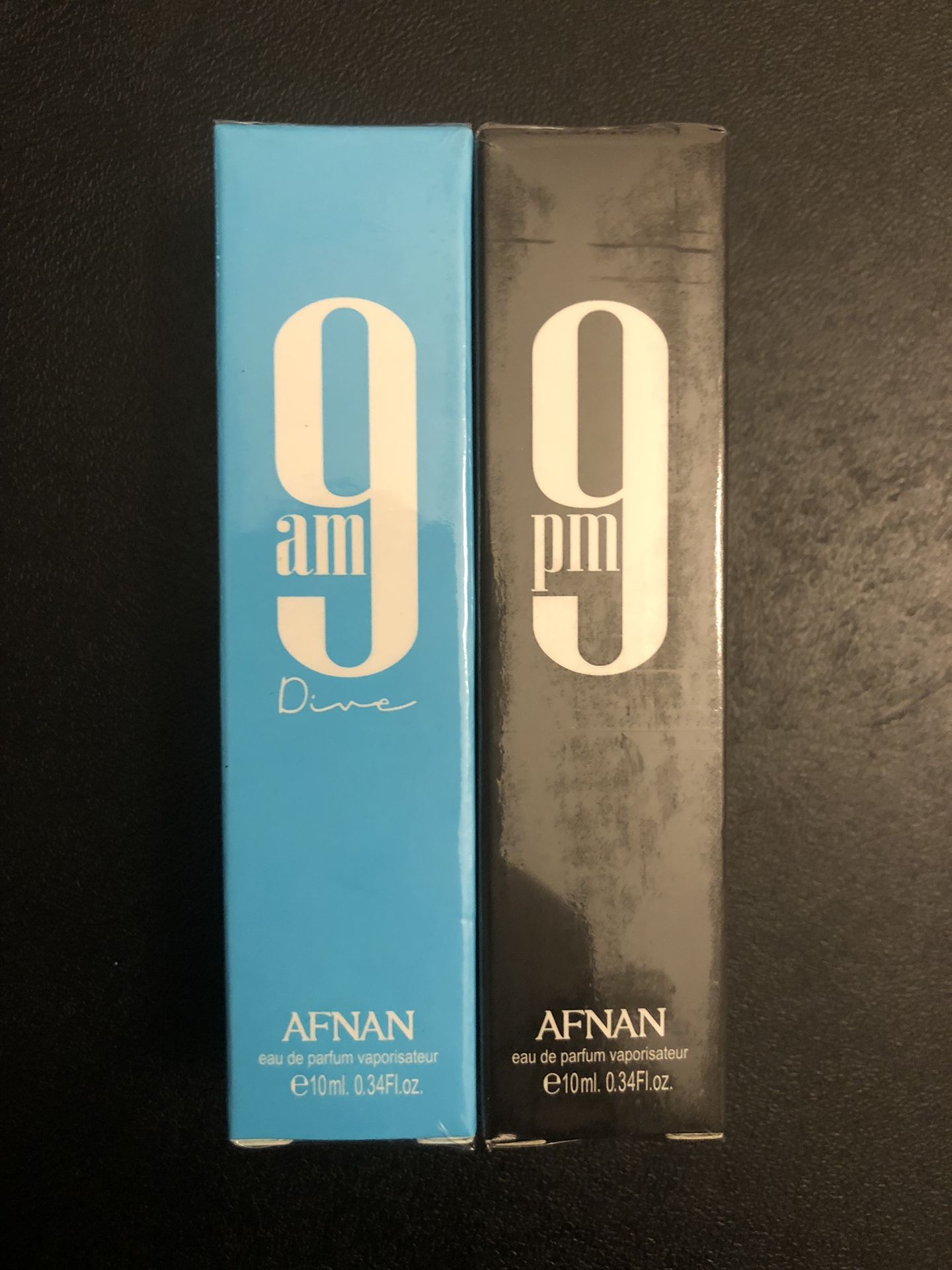 Afnan 9 PM & Afnan 9 AM Men's Cologne Spray - 10ml Travel Size Perfume Mist