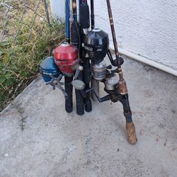Fishing poles and Tackle box