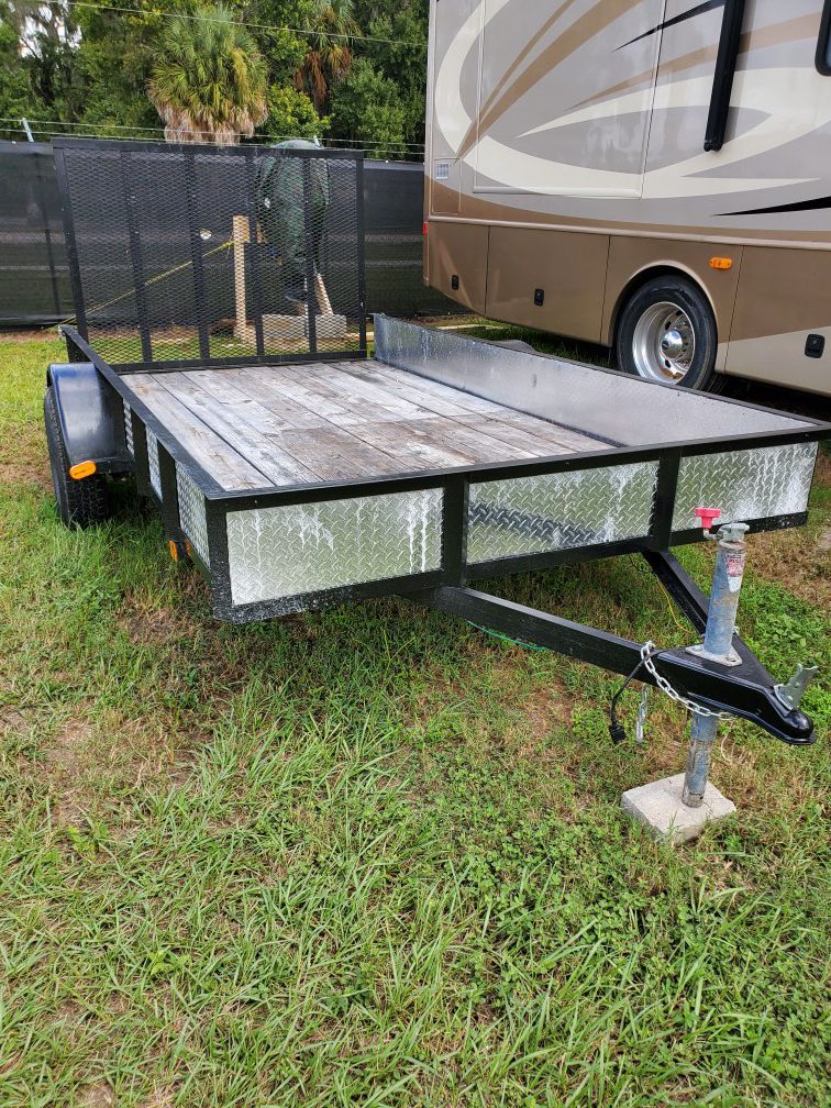 2018 6'×12' Utility Trailer with ramp