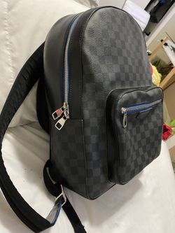 Louis Vuitton Josh Damien Canvas Backpack Blue Accent