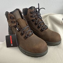 Wolverine I-90 DuraShocks Waterproof Insulated Steel Toe 6" Work Boots.