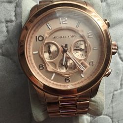 Mk Gold Rose Watch