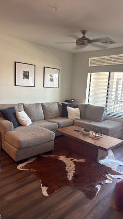 Couch for sale, clean home (pillows included)