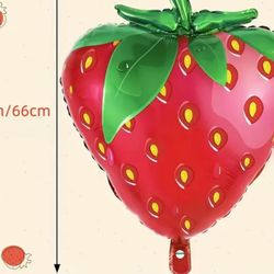 Pet Strawberry Shaped Theme Balloon 