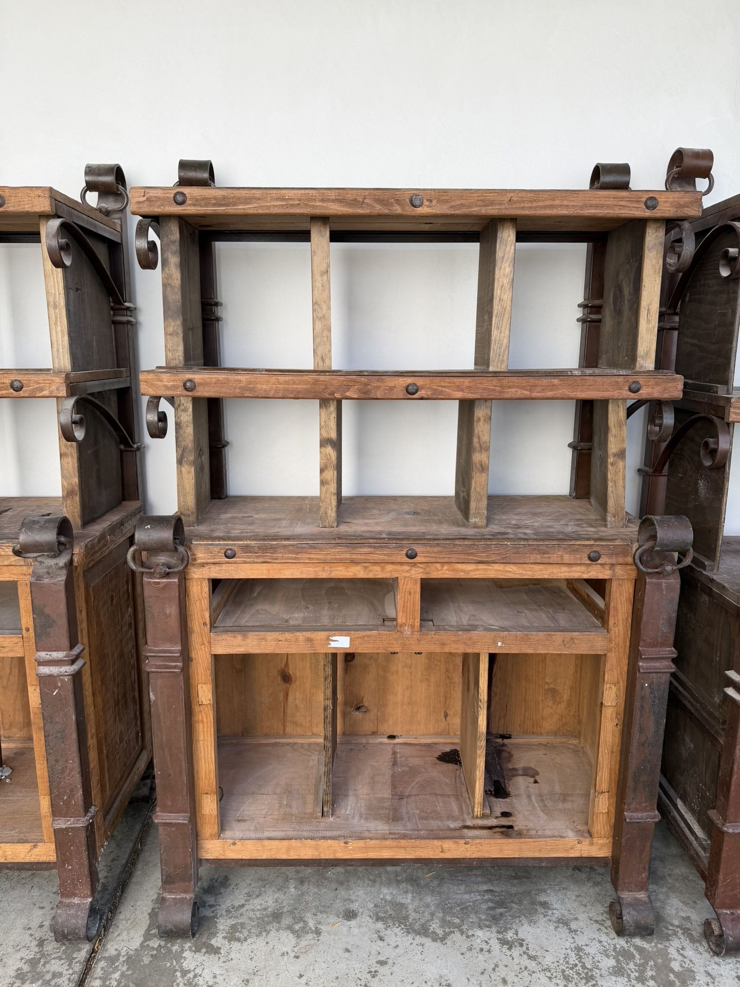 Rustic Farmhouse Wood Shelves Display Storage