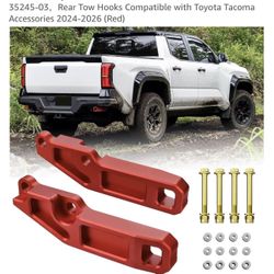 Rear Recovery Points for Tacoma 2024 2025 2026 OEM PT(contact info removed)5-03，Rear Tow Hooks Compatible with Toyota Tacoma Accessories 2024-2026 (Re