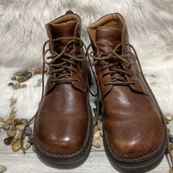 Boc Born Men's Size 12M Chukka Boots Brown Leather  Lace Up Comfort boots 