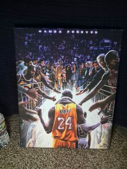 Mamba Forever Kobe Bryant Canvas Wall Art