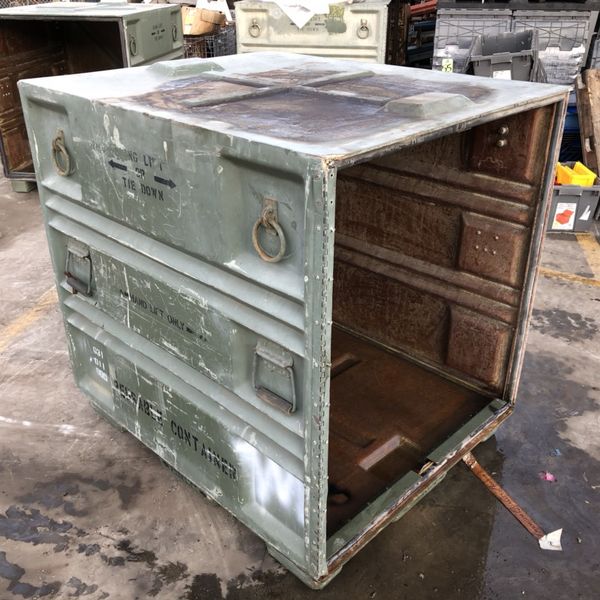 2 MILSURP PALCON Pallet Sized Containers Military Surplus Prepper for