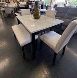 White Dining Table Set