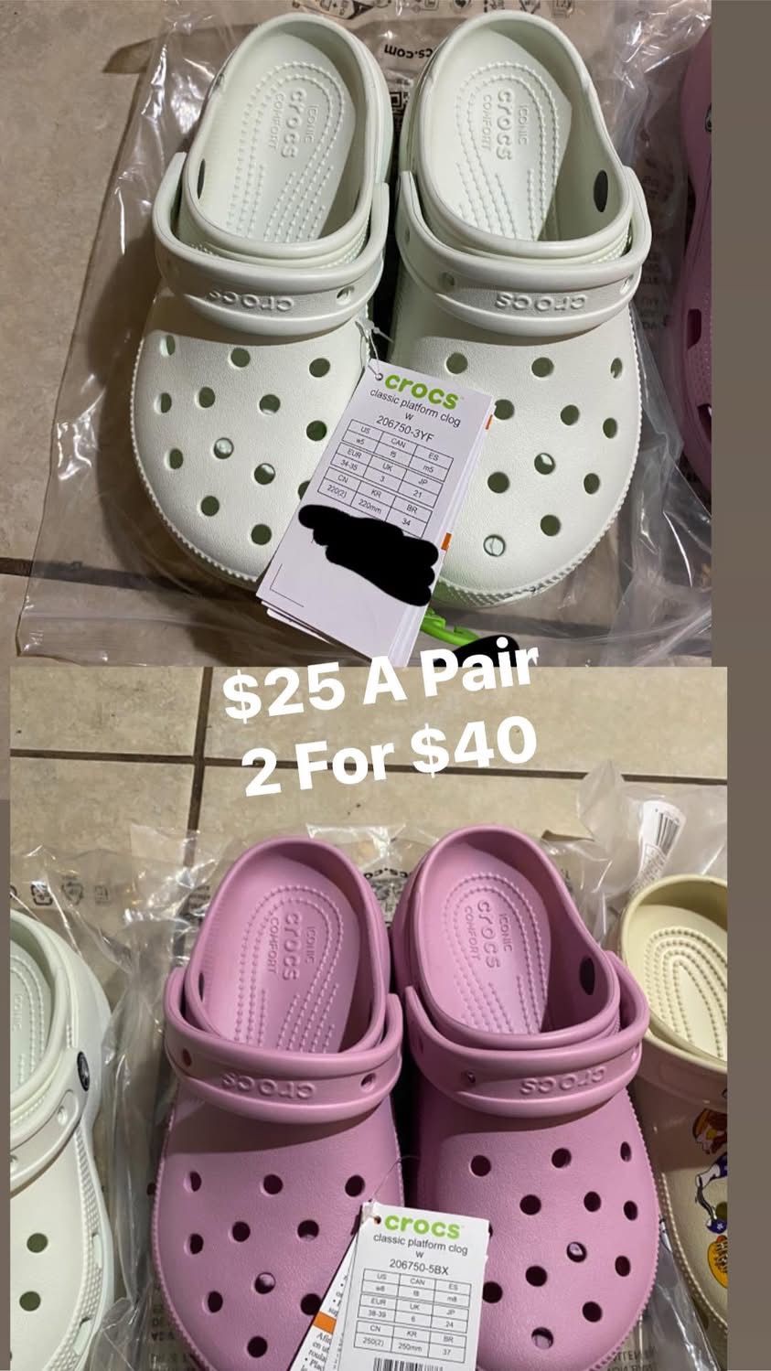 Whole Sale Or Buy You A Pair Women Crocs Starting At $20
