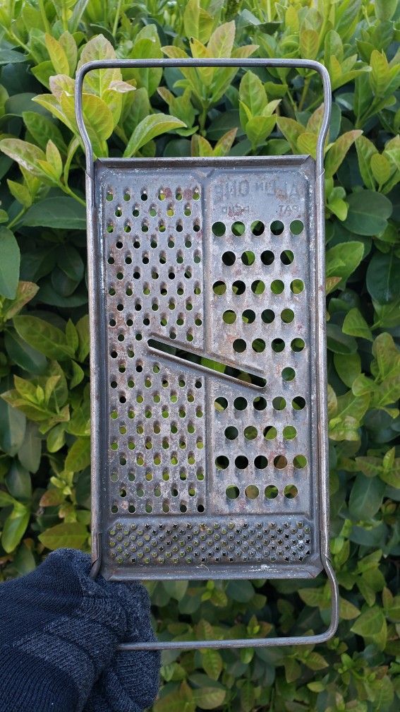 Antique Vintage Primitive ALL in ONE Cheese Grater Shredder Slicer