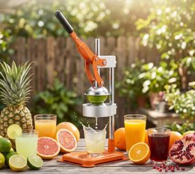 Large Professional Juicer, Hand Juicer Squeezer, Commercial Grade Citrus Juicer, Food-Grade, Stainless Steel Body, High Juice Yield, Labor Saving Hand