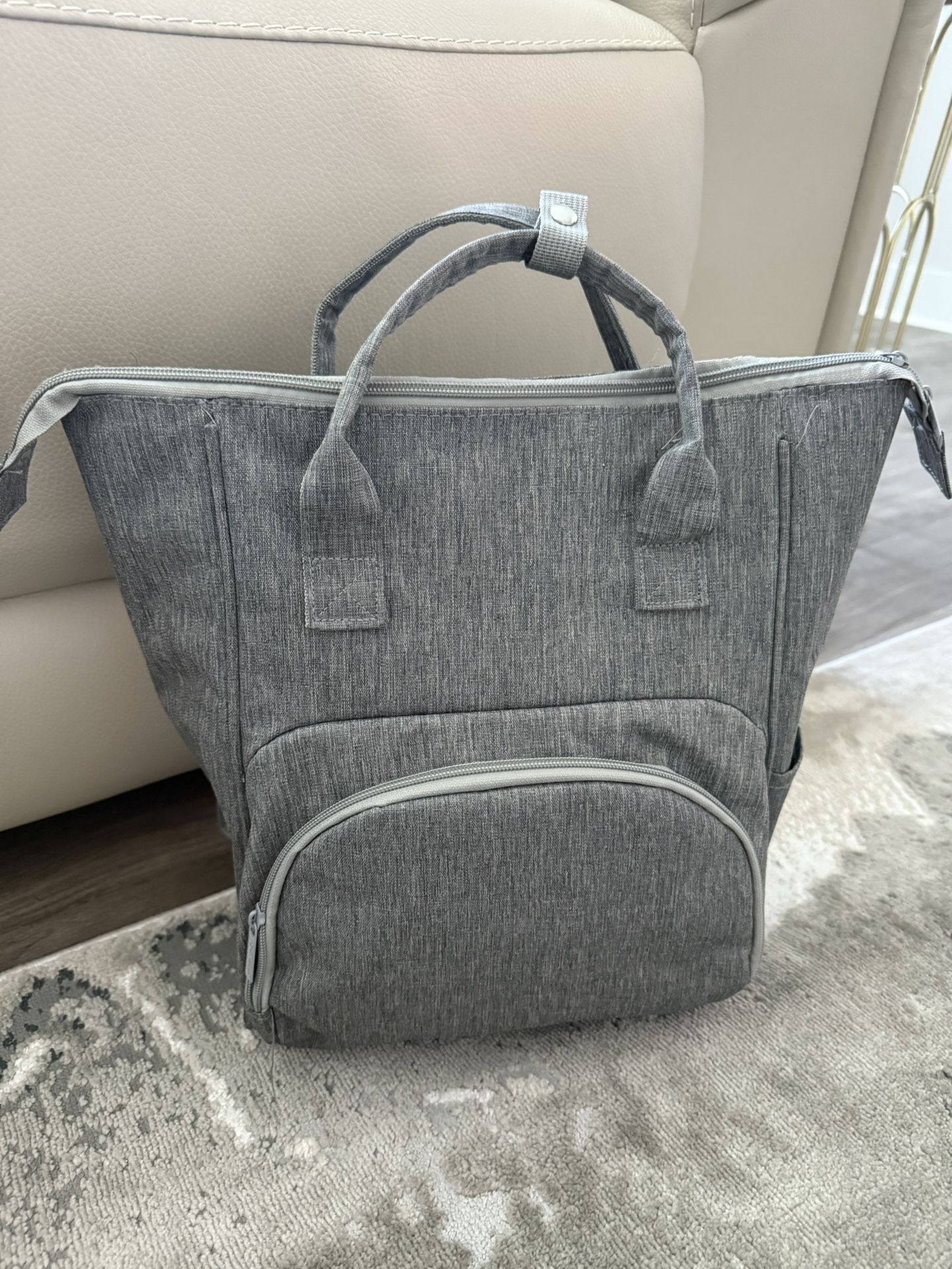 Grey Diaper Bag