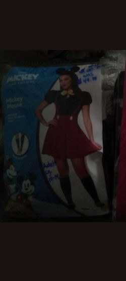 mikey mouse female size large new