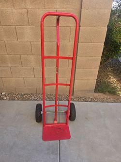 Red Steel Hand Truck Dolly