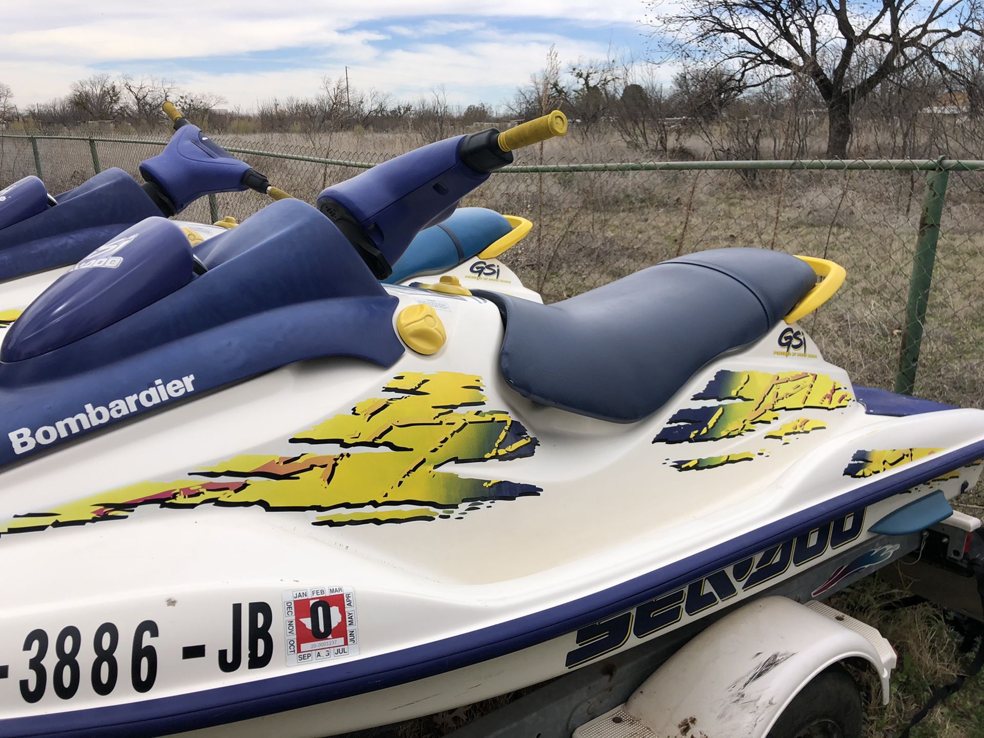 2 1997 seadoo GSI with double trailer for Sale in Abilene, TX OfferUp