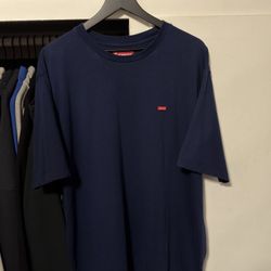 Supreme Navy Mini Box Logo Tee