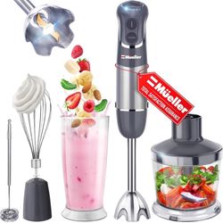 Mueller Multi 5 In 1 Immersion Hand Held Blender Heaviest Duty Mixer
