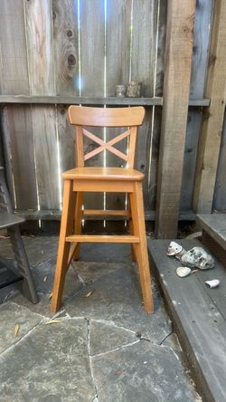 Kids wood ikea chair