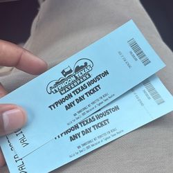 2 Typhoon Texas Tickets 