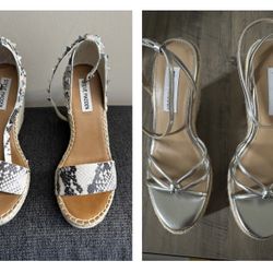 2 Pairs Of Steve Madden Wedges Size 7