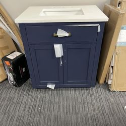 31” Bathroom Vanity In Blue