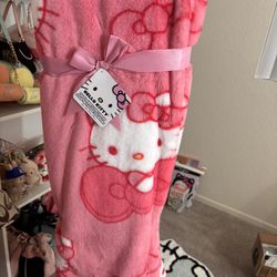 Hello Kitty Bow Throw Blanket 
