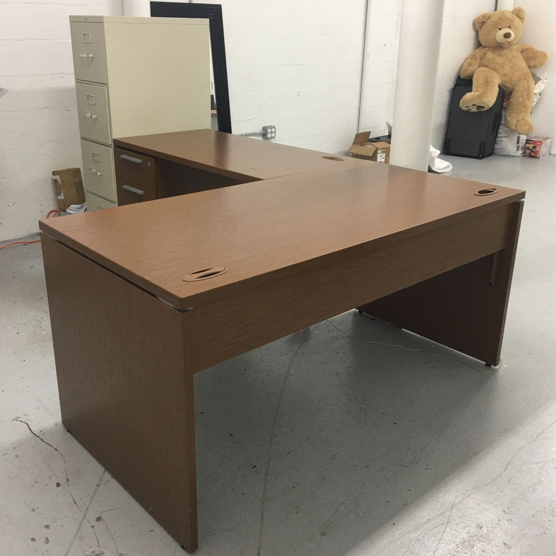 Computer Desk And File Cabinet